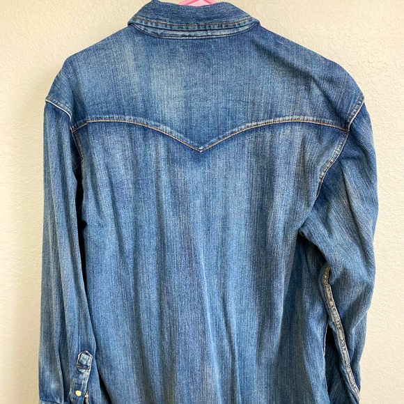 Wrangler Pearl Snap Denim long sleeve - Picture 3 of 3